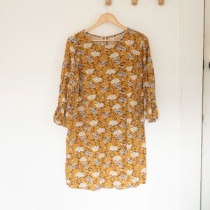 Old Navy Floral Mustard Dress